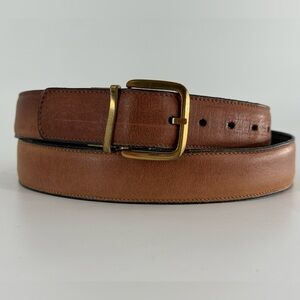 Trafalgar Vintage Reversible Leather Belt 34
